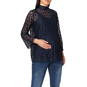 Noppies Dames zwangerschapsshirt met lange mouwen, donkerblauw (C165)