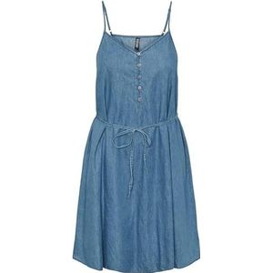 PIECES Pckada Sl Dress BC Damesjurk, Lichtblauwe denim