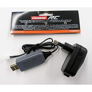Carrera - Snelset – GS+ oplader + USB-kabel 5 V 1 A voor LifePo4 accu 3,2 V oplaadset, 370600070, meerkleurig