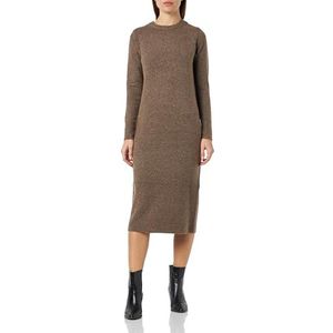 VERO MODA Vmplaza Ga Boo Kuitjurk met ronde hals voor dames, Bruine lens/detail: gemengd