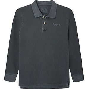 Pepe Jeans Vincent GD N L/S Polo jongens, Zwart
