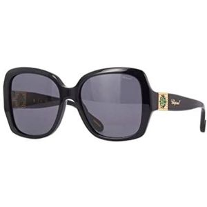 Chopard SCH288S Shiny Black, 57 damesbrillen, zwart glanzend, 57, Glanzend zwart