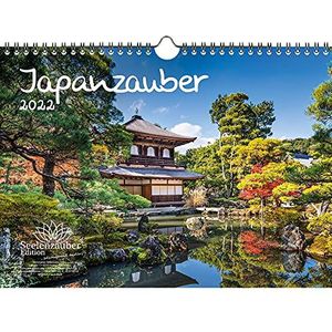 Japanse auber kalender A4 voor 2022 Japan stad en land - soul magie
