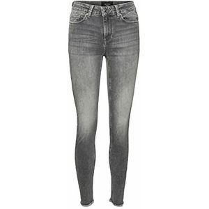 VERO MODA VMPEACH S30M skinny jeans voor dames, normale taille, denim grijs, Medium Grey Denim