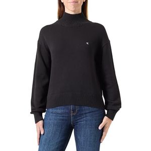 Calvin Klein Jeans Monogram Embro J20j224806 Damestrui met opstaande kraag, Zwart (Ck Black)