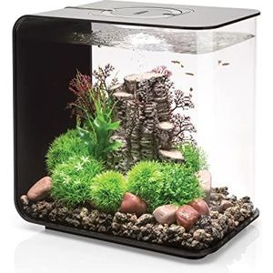 biOrb 72033 Flow 30 leds zwart - elegant design aquarium | complete set met filtersysteem, ledverlichting, bodemgrind en luchtdiffuser van duurzaam acrylglas