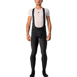 CASTELLI leggings heren, zwart/rood reflex