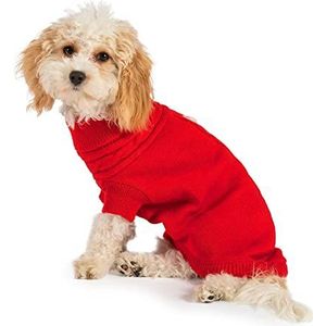 Ancol Muddy Paws gebreide trui voor honden, 50 cm, 0,2 kg, rood