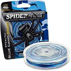 SpiderWire Stealth Superline Tresse Corde à Poisson, Homme, Bleu Camouflage, 10/4 Livres Test-125 Yard