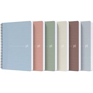 Oxford 94882 Maxi-notitieboek, A4, 5 mm, 180 fg, 90 g, meerkleurig, Rec'Up