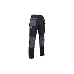 LMA Workwear MINERAI 1378 Canvas broek met kniebeschermzakken, zwart, maat 64