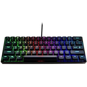 Surefire Kingpin M1 60% Engels mechanisch gamingtoetsenbord, klein en mobiel, RGB-toetsenbord met verlichting, 100% anti-ghosting-toetsen, Engelse QWERTY-lay-out