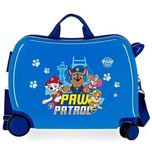 Pepe Jeans, Paw Patrol Always Heroic Kinderkoffer, blauw, 50 x 38 x 20 cm, harde ABS-kunststof, 34 l, 1,8 kg, 4 wielen, blauw, única, kinderkoffer, Blauw, Koffer voor kinderen