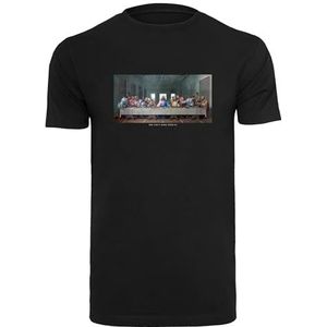 Mister Tee Nmmolaf Gabe Ls Top Wdi T-shirt voor heren, Zwart (Zwart 00007)