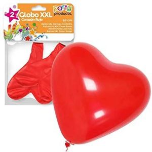 JUINSA - S/2 ballon XXL hart rood, kleur (68076)