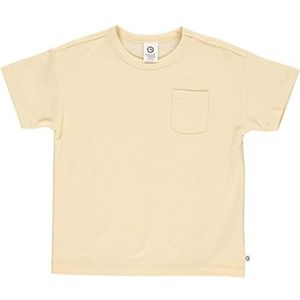 Müsli by Green Cotton Cozy Me Drop Shoulder S/S T Jongens T-Shirt - Calm-Geel, 128, rustig geel