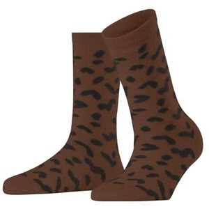 ESPRIT Cozy Memphis W paar sokken voor dames van zacht en fijn materiaal met patroon (1 stuk), Bruin (Rosewood 5225)