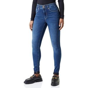 ONLY Onlroyal Hw Skinny Push Wide Wb Ext Dnm Skinny Jeans voor dames, Blauw