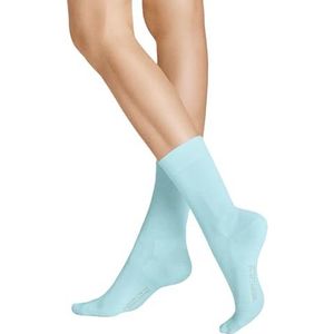 Hudson 8 paar Relax Cotton Strumpf damessokken, comfortabel, effen (8 x 1 paar), Aqua Blue 0108