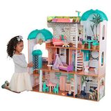 KidKraft 65986 Camila houten poppenhuis met poppenhuis meubels en accessoires, geschikt voor 30 cm poppen