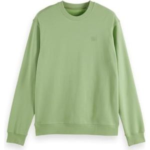 Scotch & Soda Seasonal Core Sweat-shirt avec logo coupe droite, Pistache 324, XXL