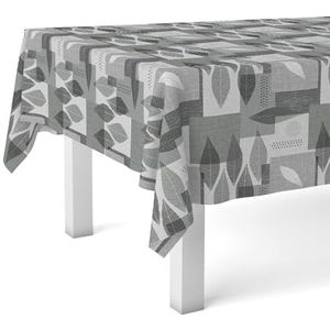MARTINA HOME JALON tafelzeil tafelkleed, 200 x 140 cm, grijs