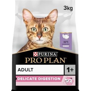 PRO PLAN Delicate met OPTI RENAL – rijk aan kalkoen – 3 kg – droogvoer voor volwassen katten