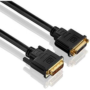 PureLink PI4300-010 Dual Link DVI verlengkabel (WUXGA (1920 x 1200)), DVI-D bus (24+1) naar DVI-D-stekker (24+1), gecertificeerd, 1,00 m, zwart