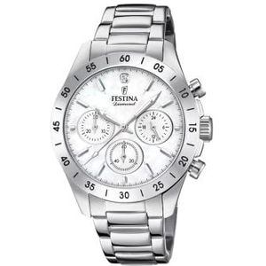 Festina 32002185 Dameshorloge, analoog, kwarts, zilvertinten, eenheidsmaat, armband, Zilverkleurig., Armband