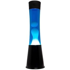 Fisura, Lavalamp Lamp met ontspannend effect. Met reservelampje. Afmetingen: 11 cm x 11 cm x 39,5 cm. (zwart)