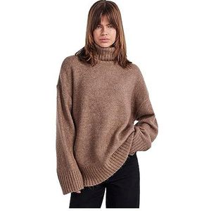 PIECES Pcnancy Ls Losse Roll Neck Knit Noos Bc Sweater Dames, fossiel