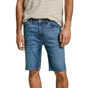Pepe Jeans Short slim pour homme, bleu (Denim - EE5), 28, Bleu (Denim - Ee5), 28W