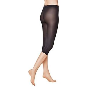 KUNERT Dames Capri Leggings 356100 VELVET 40 halfzichtdicht, 40D optiek, mat, leggings met 3/4 benen, 3/4 lengte, comfortabel, elastisch en duurzaam, zwart, 42-44, zwart.