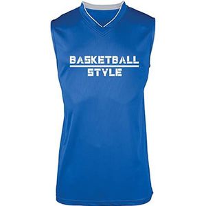 Supportershop T-shirt tunique style basketball pour femme, bleu, XXL