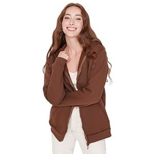 Trendyol Sweatshirt - bruin - oversized, bruin, XS, bruin