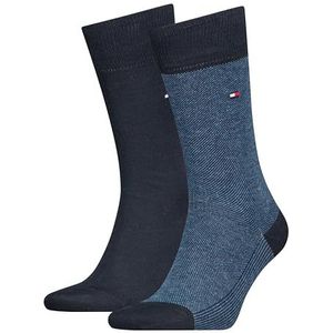 TH MEN SOCK 2P BIRDSEYE