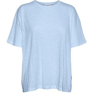 Noisy may Nmmathilde S/S Top Noos T-shirt voor dames, Ceruleaans blauw