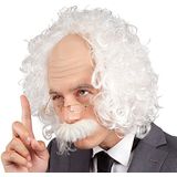 Boland 86358 - Professor Pruik met snor en bril, synthetisch haar, oude man, opa, accessoires, verkleedpartij, carnaval, themafeest