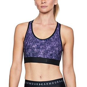 Under Armour Bedrukte sportbeha voor dames, midilang, Kelaan Rose