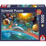 Schmidt Games, 58176-wereldall, 1000 stuks, puzzel, kleurrijk