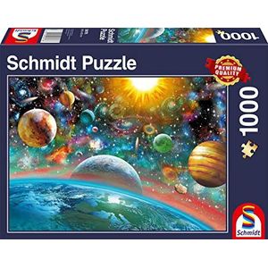 Schmidt Games, 58176-wereldall, 1000 stuks, puzzel, kleurrijk