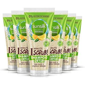 SUNSILK Detox 1 minuut scrub shampoo voor huid en vet haar, 200 ml