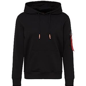 ALPHA INDUSTRIES R Print Sudaderas & Shirts Heren Hoodie (1 stuk), Zwart 03