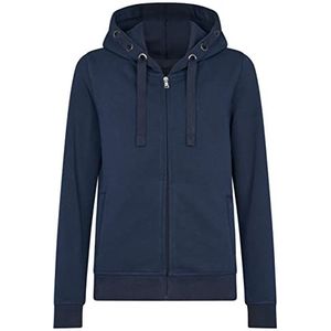 HRM Premium Kid's I Fair Trade jas met capuchon 320 g/m² van 70% katoen en 30% gerecycled polyester navy, 146, Navy Blauw