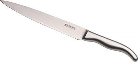 Le Creuset Snijmes, glad lemmet 20 cm, damaststaal 18/8, handvat van roestvrij staal, zilverkleurig