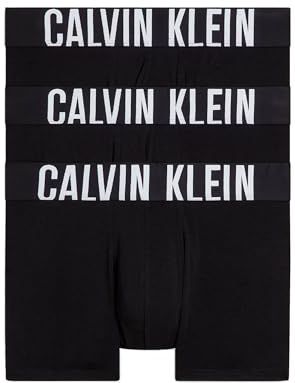 Calvin Klein Trunk 3pk 000nb3608a Set van 3 herenkisten (1 stuk), Zwart (zwart, zwart)