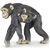 Papo- chimpansee met baby, Wildernis, dierenfiguur, 50194, Papo-50194 chimpansee