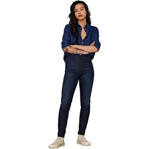 Kings Of Indigo Christina High Jeans, dames, Gorbi Blue Worn, 25 W/30 l, Gorbi Blue Worn