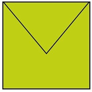 Paperado Square Envelopekaart, vijlen, 5 stuks