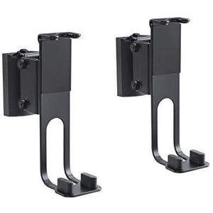 PureMounts PM-SOM-101 luidspreker-wandbeugel, compatibel met Sonos® One, Sonos® One SL, Sonos® Play:1, draagvermogen: 3 kg, zwart